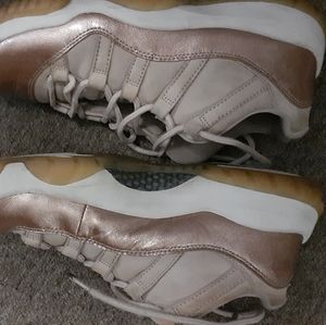 Rose gold Jordan 11’s